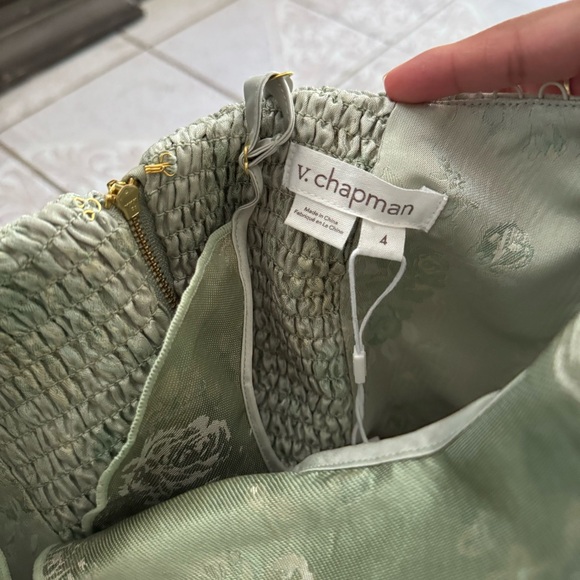 V. Chapman Light Green Floral Maxi Dress - Picture 10 of 10